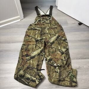 Red Head Camo Overalls Bib Youth Large Break Up Infinity EUC